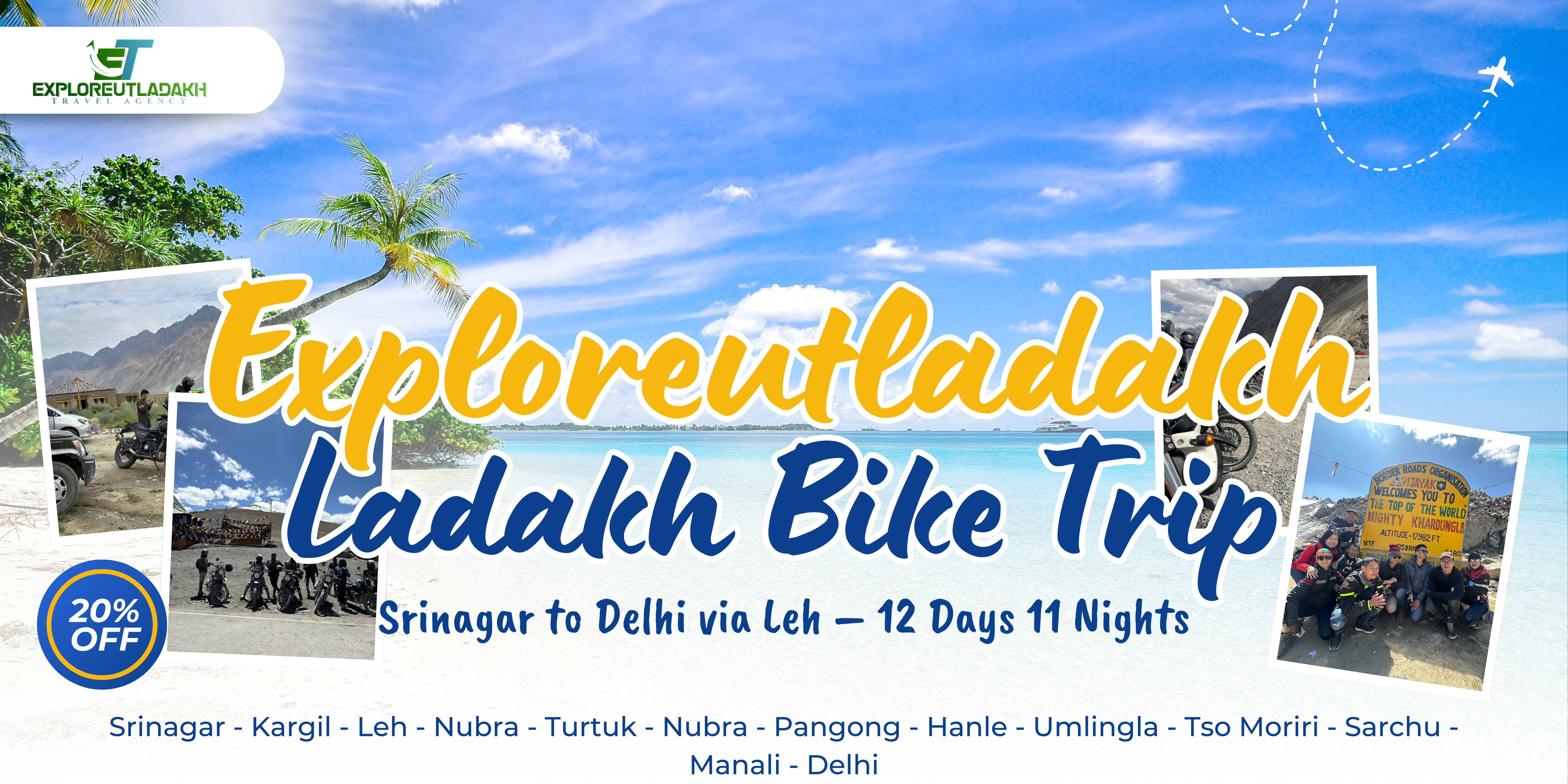 Srinagar to Delhi via Leh - 12 Days 11 Nights
